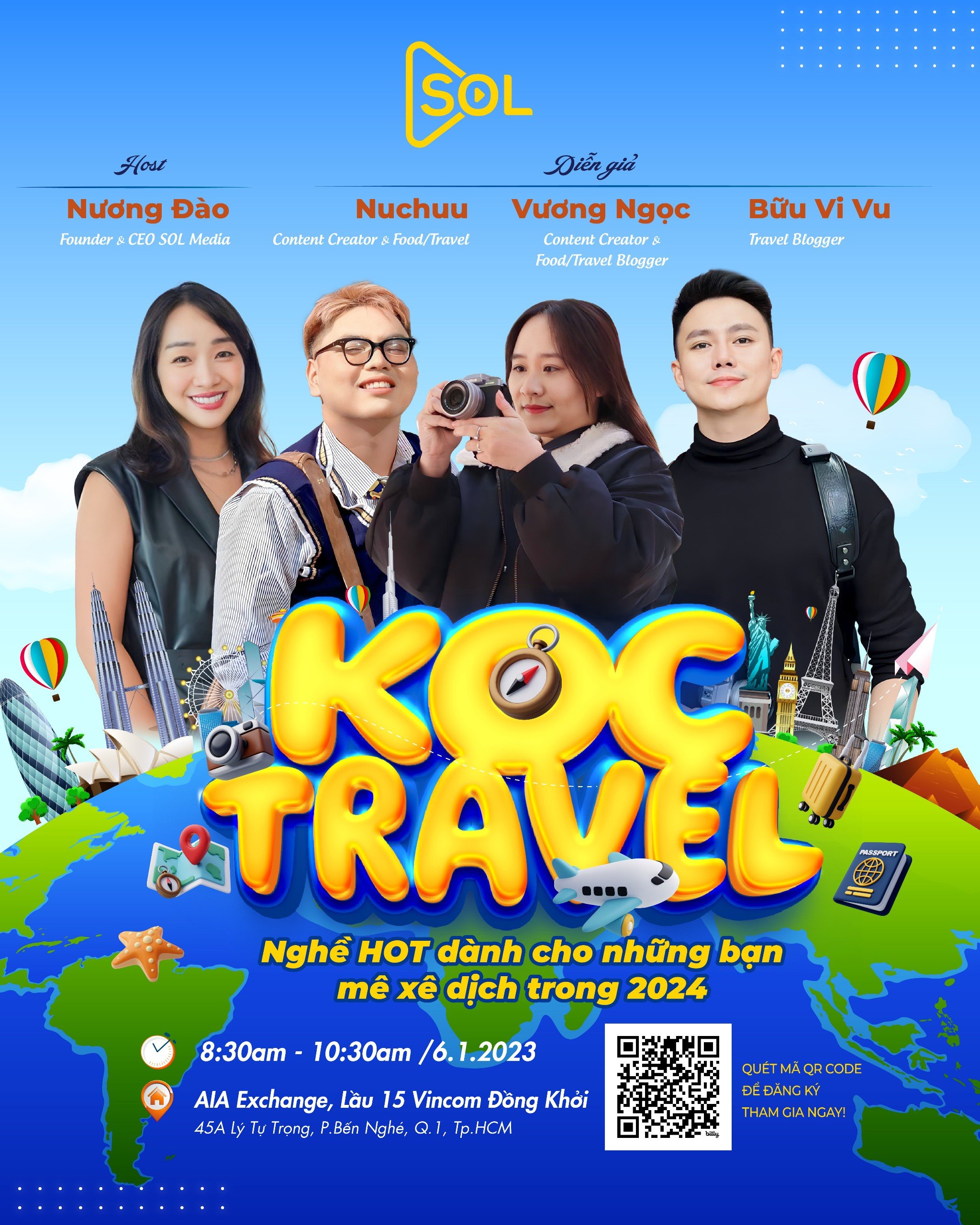[WORKSHOP] KOC TRAVEL - NGHỀ HOT DÀNH CHO NHỮNG BẠN MÊ XÊ DỊCH TRONG 2024